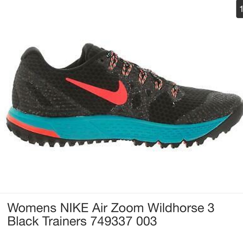 Womens NIKE Air Zoom Wildhorse 3 Black Trainers